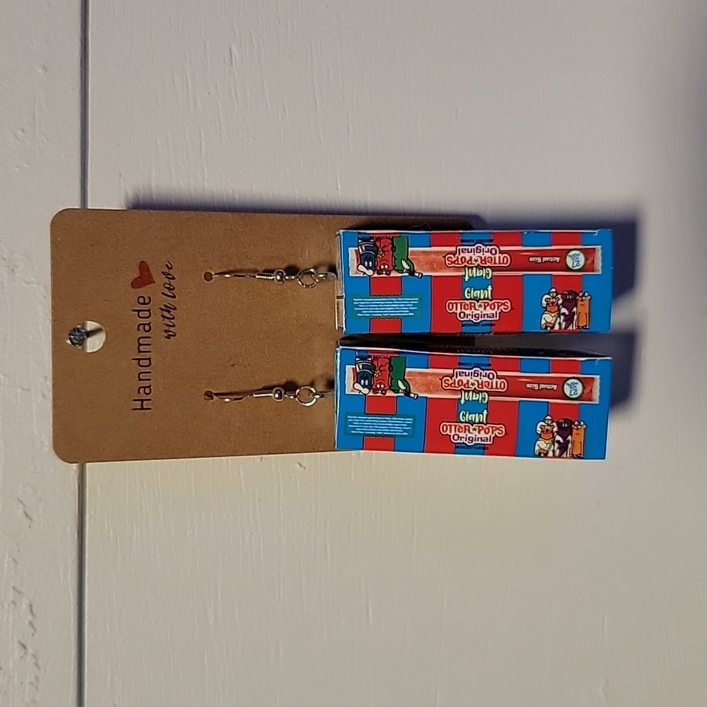 Handmade "Otter Pops Giant Ice Pop" Earrings